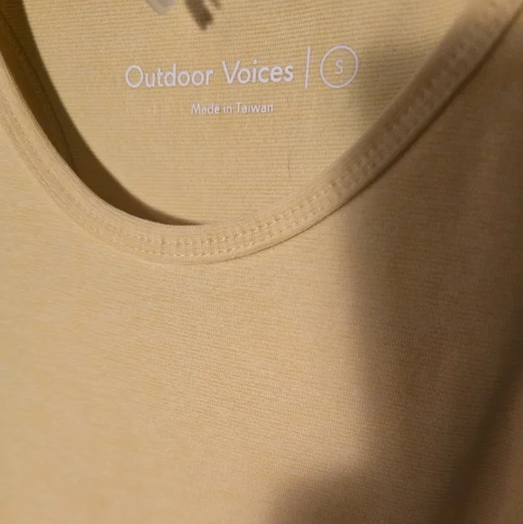 Outdoor Voices Athena Yellow Sleeveless Dress Small - Picture 3 of 5